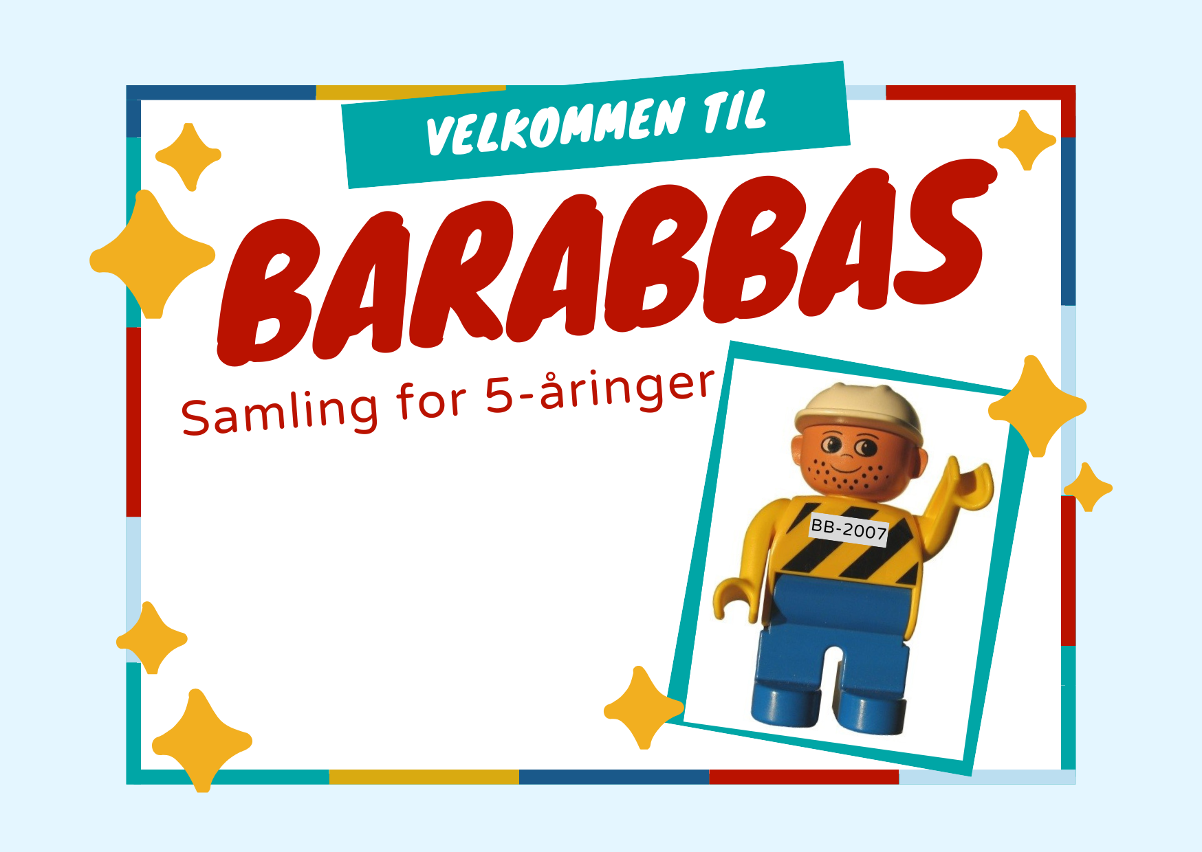 Legofigur som forestiller fangen Barabbas